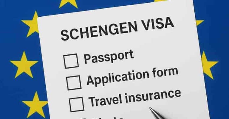 مدارک لازم برای ویزای شنگن