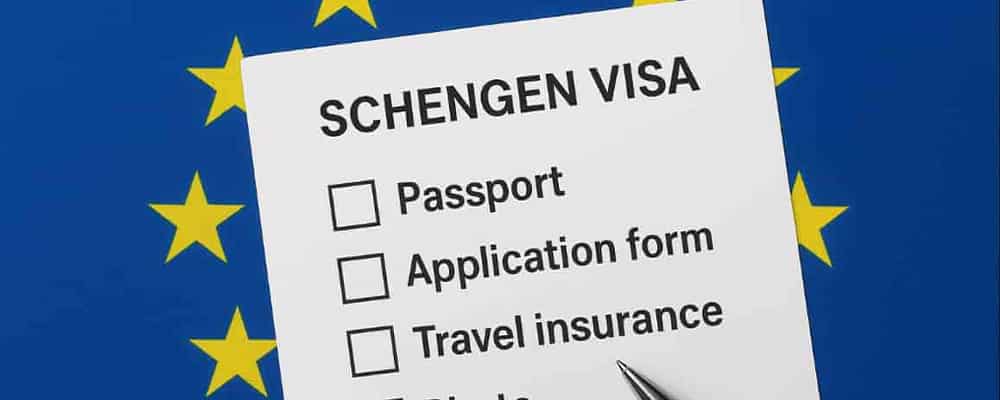 مدارک لازم برای ویزای شنگن